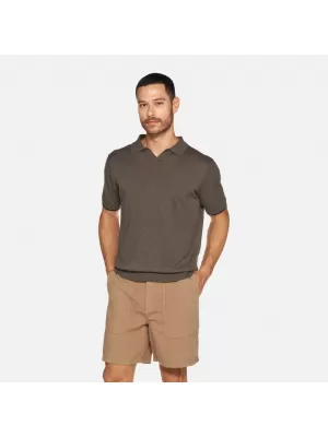 Férfi póló GEOX KNIT G012317 KHAKI