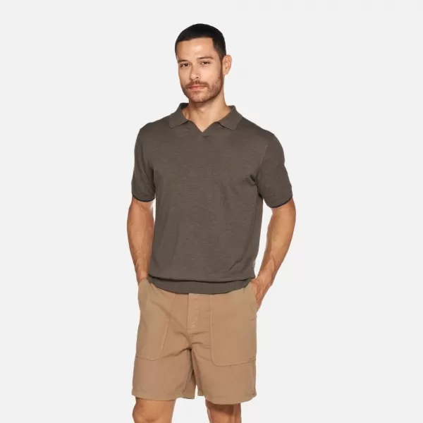  Férfi póló GEOX KNIT G012317 KHAKI 