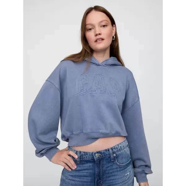  Női pulóver GAP LOGO PULLOVER HOODIE 746918-01 BAINBRIDGE KÉK 