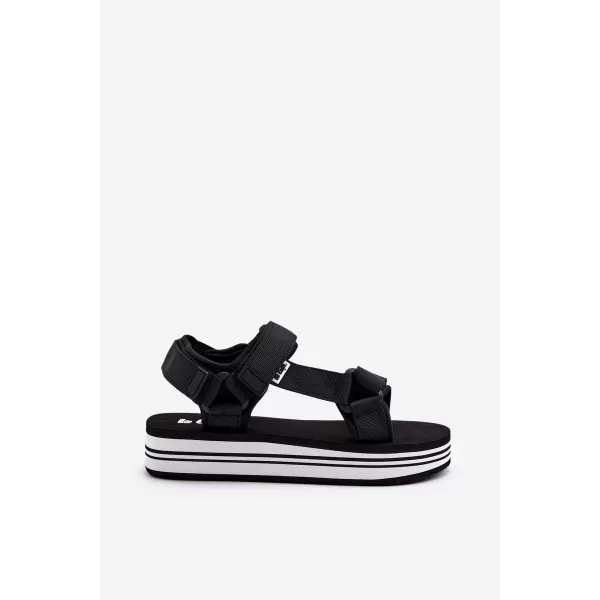  Női szandál LEE COOPER LCW-24-05-2753L FEKETE/FEHÉR 