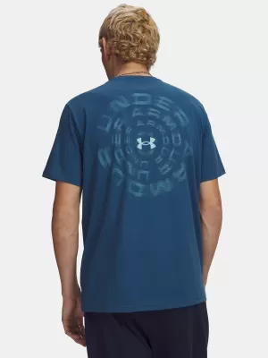 Férfi póló UNDER ARMOUR M BLUR WM SS 6009248-498 KÉK