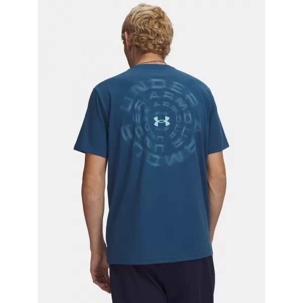  Férfi póló UNDER ARMOUR M BLUR WM SS 6009248-498 KÉK 