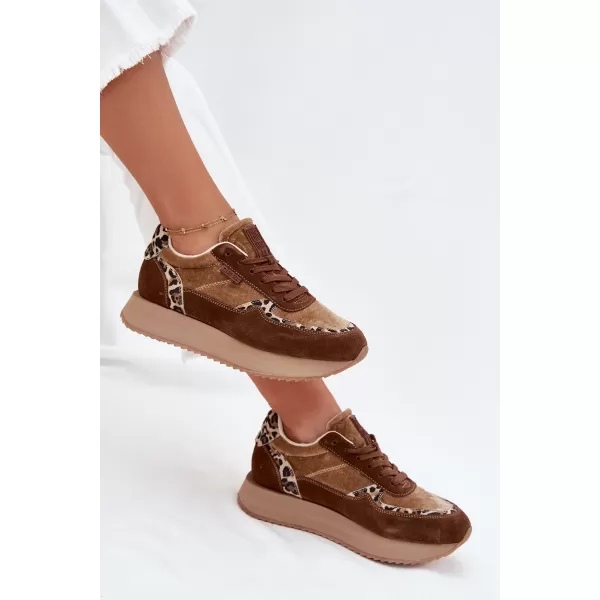  Női tornacipő BIG STAR OO274A313 BARNA/BEGE Big Star Shoes 