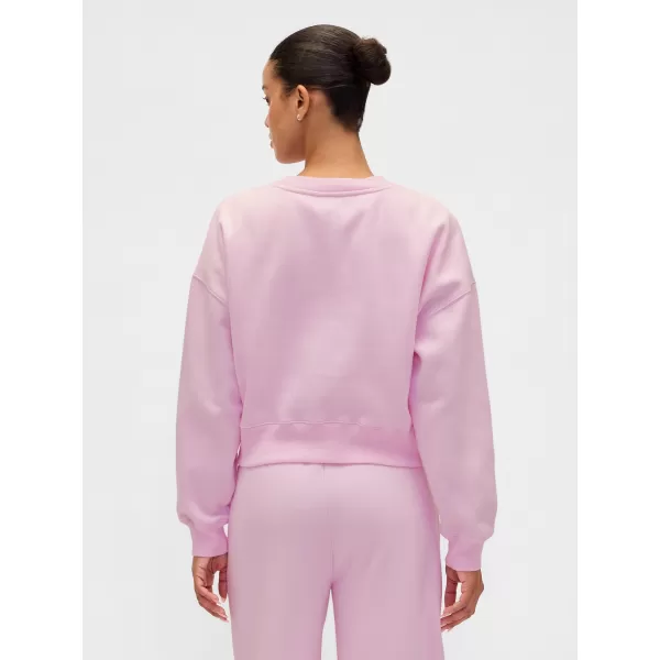  Női pulóver GAP CREW CROP SWEATSHIRT 852831-02 KANKALIN RÓZSASZÍN 