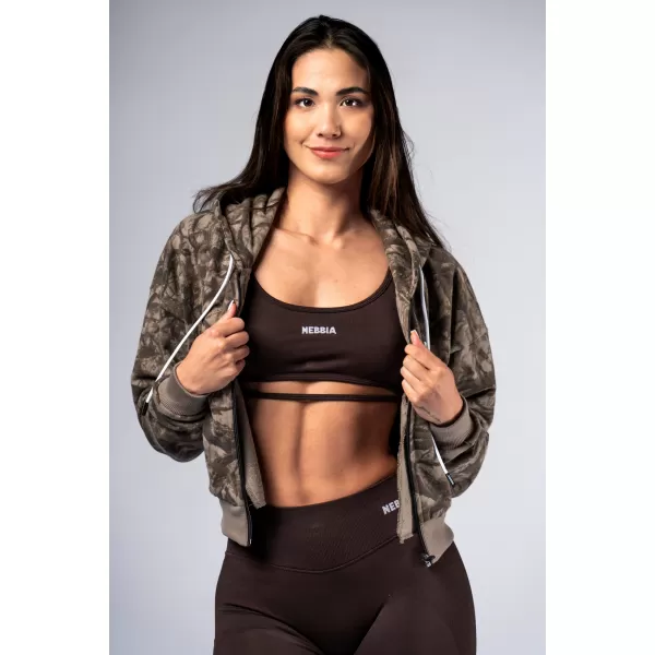  Cipzáras kapucnis POWER 895 LIGHT BROWN CAMO Nebbia 