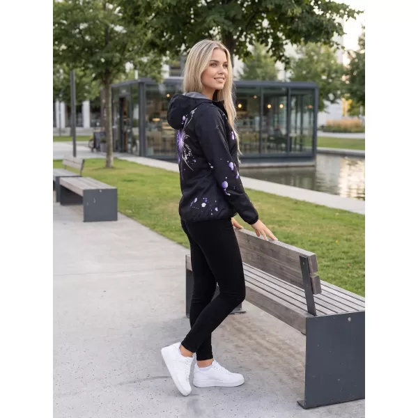  Női prémium softshell kabát ALTISPORT VOJ/ALW077JACK01 FEKETE/LILA 