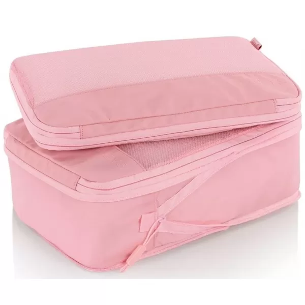  Bőrönd HEYS Ecotex Compression Packing Cube 4 Pc Set RÓZSASZÍN HOMOK 