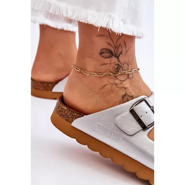  Női papucs BIG STAR LL274476 SILVER Big Star Shoes 