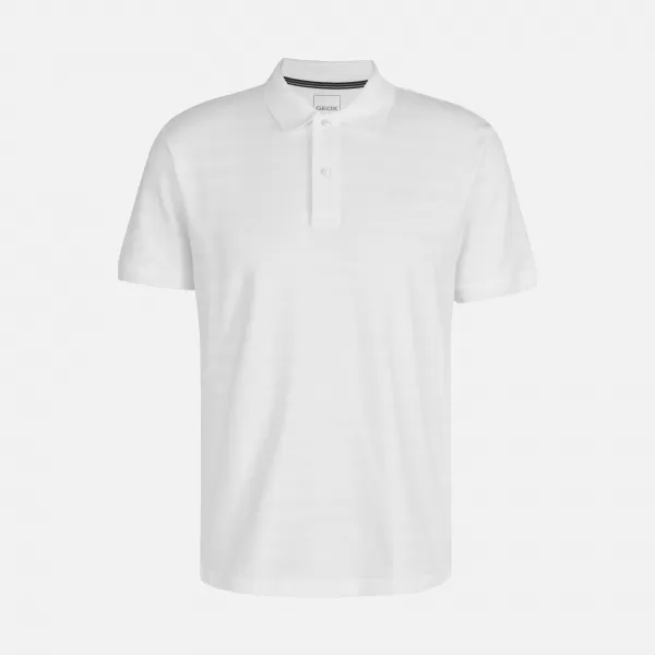  Férfi póló GEOX G012221 FEHÉR 