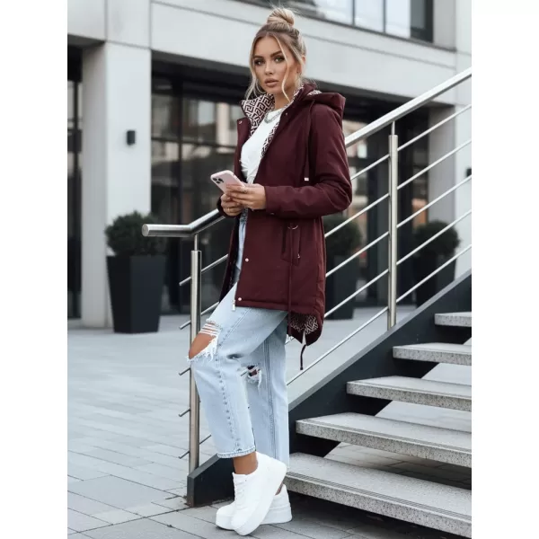 Női kabát DSTREET TY5349 BURGUNDIA 