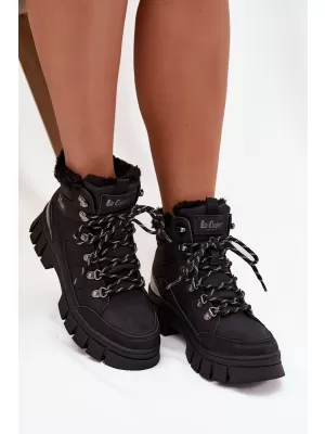 Női téli csizma LEE COOPER LCJ-25-31-3911 FEKETE