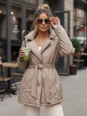 Női kabát DSTREET TY5589 KARAMELLA