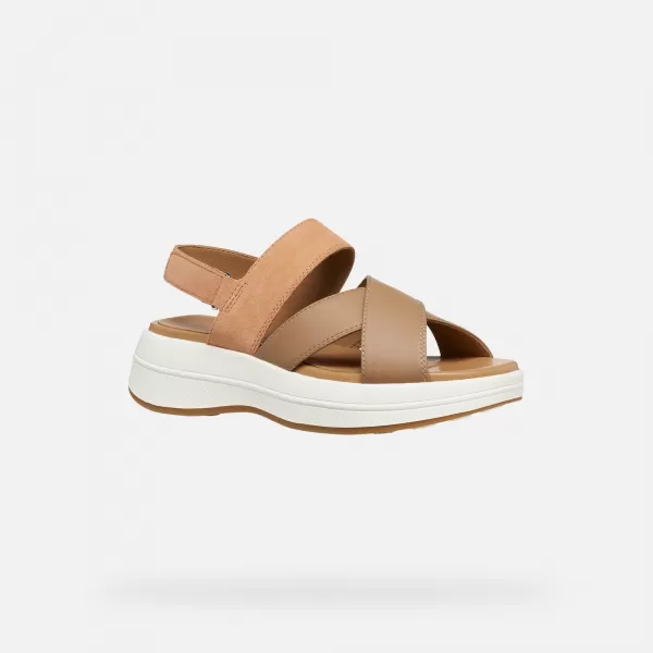  Női szandál GEOX SPHERICA ECUB-3 S G012857 BARNA 