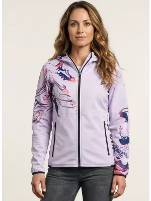 Női prémium softshell kabát ALTISPORT VOJ/ALW064JACK01 HALVÁNYLILA