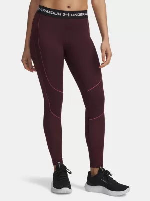 Női leggings UNDER ARMOUR UA COLDGEAR TEXTURED LEGGING 6003997-600 PIROS