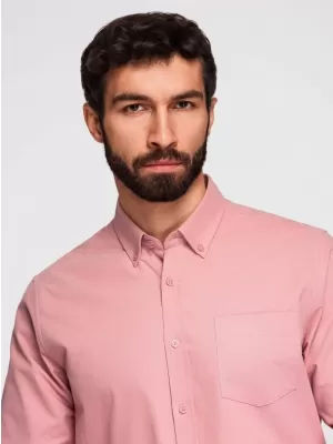 Férfi ing OMBRE K700 RÓZSASZÍN