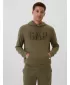 Férfi pulóver GAP ATHLETIC LOGO PULLOVER HOODIE 542302-01 OLAJBOGYÓ ÉJSZAKA