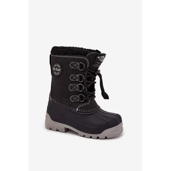  Gyermek téli cipő LEE COOPER LCJ-25-44-3943K FEKETE 