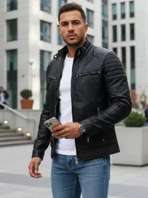 Férfi dzseki DSTREET TX3265 FEKETE