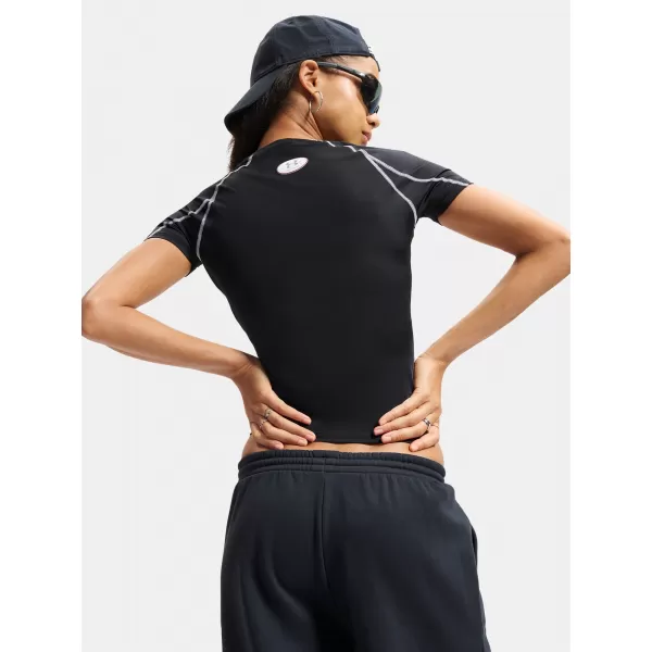  Női póló UNDER ARMOUR HEATGEAR ELITE SS 6015368-008 FEKETE 