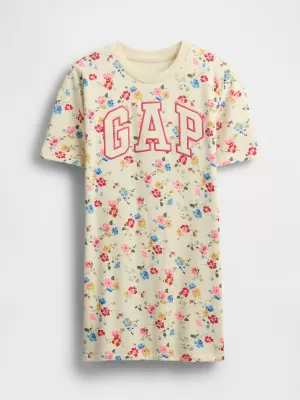 Gyermek ruhák GAP LOGO DRESS 781767-01 SP MULTI VIRÁGOS