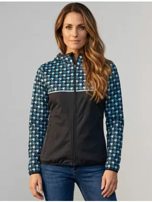 Női prémium softshell kabát ALTISPORT VOJ/ALW048JACK01 FEKETE ÉS KÉK