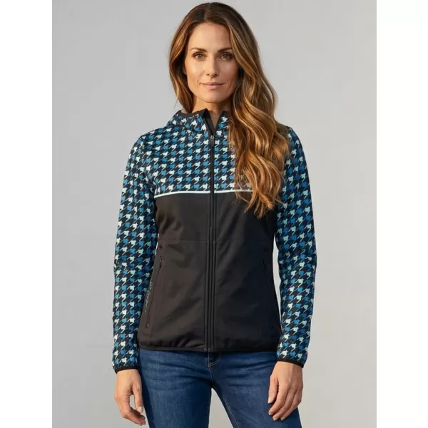  Női prémium softshell kabát ALTISPORT VOJ/ALW048JACK01 FEKETE ÉS KÉK 