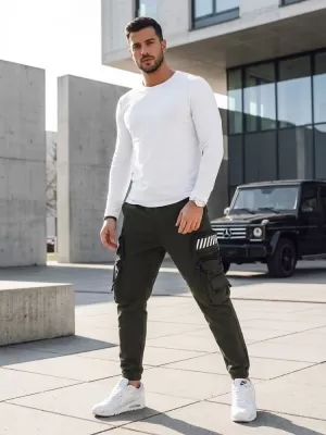 Férfi nadrág DSTREET UX4160 ZÖLD