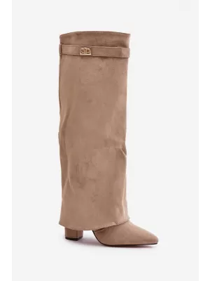 Női sarkú cipő BOTO EVYRA 38561 KHAKI