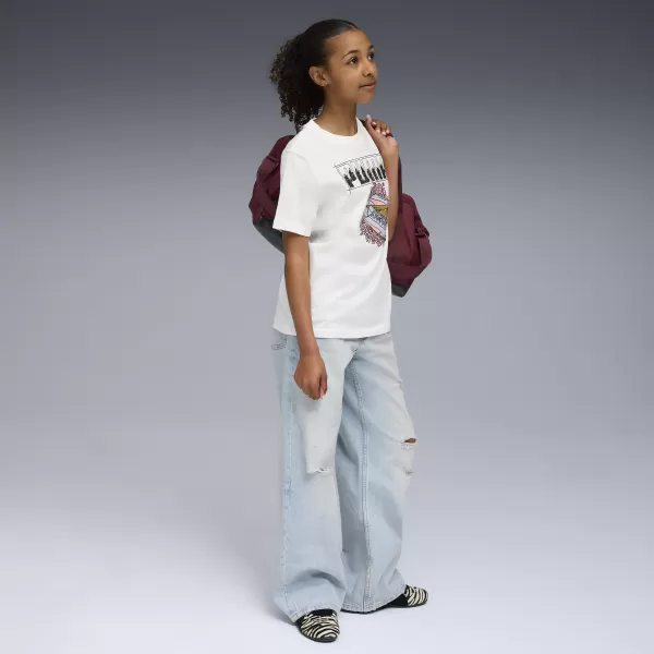 Gyermek póló PUMA GRAPHIC TEE 688496-02 PUMA FEHÉR 