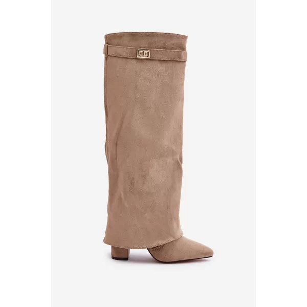  Női sarkú cipő BOTO EVYRA 38561 KHAKI 
