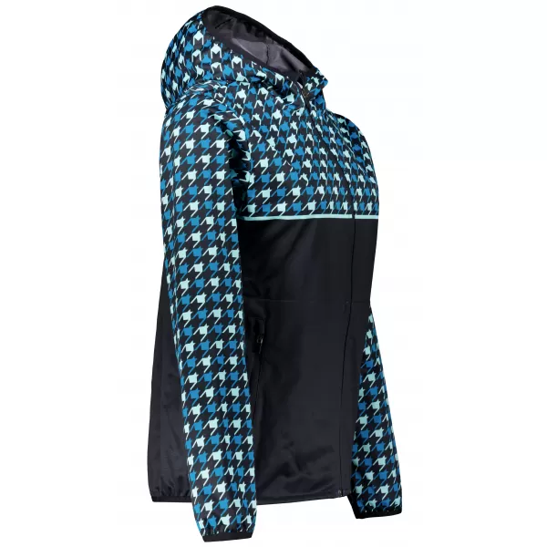  Női prémium softshell kabát ALTISPORT VOJ/ALW048JACK01 FEKETE ÉS KÉK 