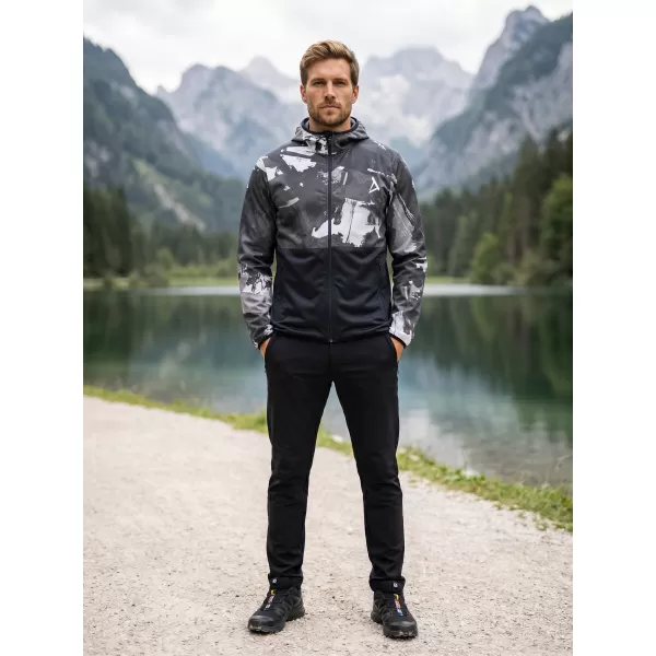  Férfi prémium softshell kabát ALTISPORT VOJ/ALM125JACK01 MASZK/BLK 
