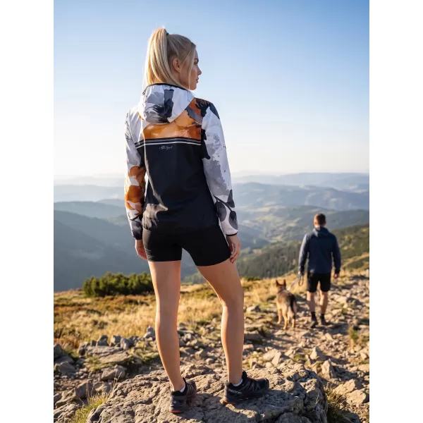  Női prémium softshell kabát ALTISPORT VOJ/ALW117JACK01 FEKETE/NARANCS 
