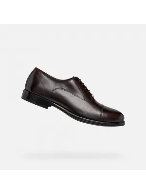 Férfi ruha cipő GEOX BARBERIGO G014409 SÖTÉTBARNA