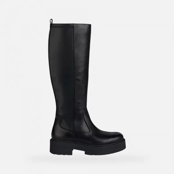  Női csizma GEOX SPHERICA EC7 G004247 FEKETE 