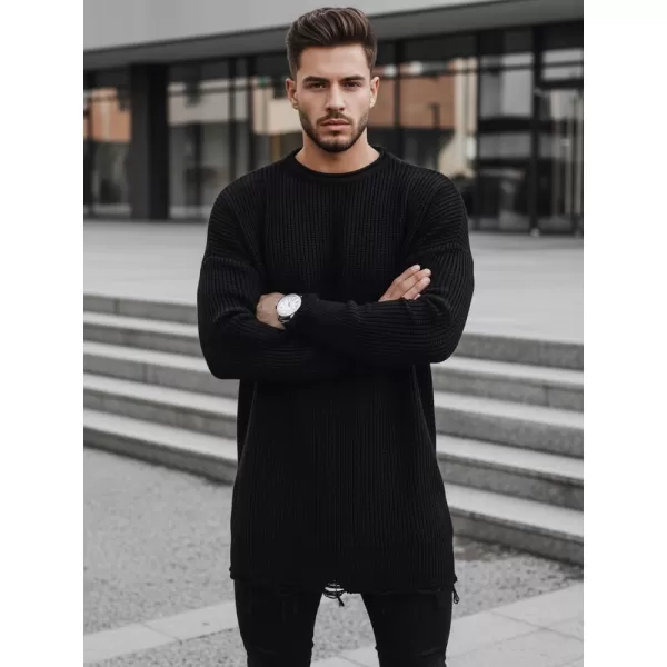  Férfi pulóver DSTREET WX1962 FEKETE 
