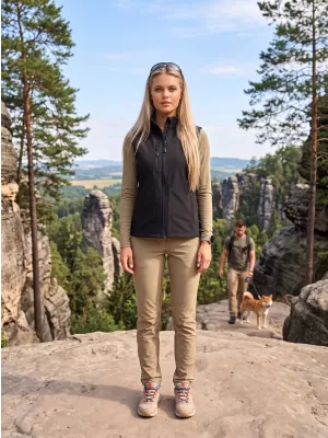 Női softshell mellény ALTISPORT NoPrint NP/ALW965 FEKETE