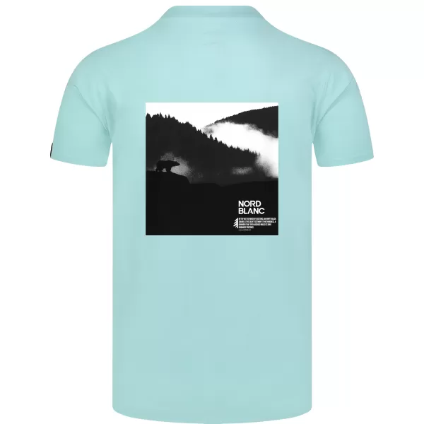  Férfi póló NORDBLANC NOTHINGNESS NBSMT8150 VILÁGOSKÉK 
