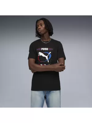 Férfi póló PUMA GRAPHIC TEE 691786_01 PUMA FEKETE