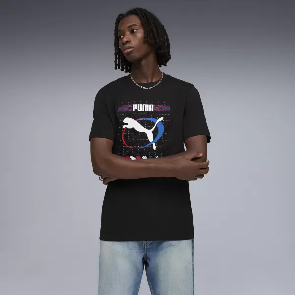  Férfi póló PUMA GRAPHIC TEE 691786_01 PUMA FEKETE 
