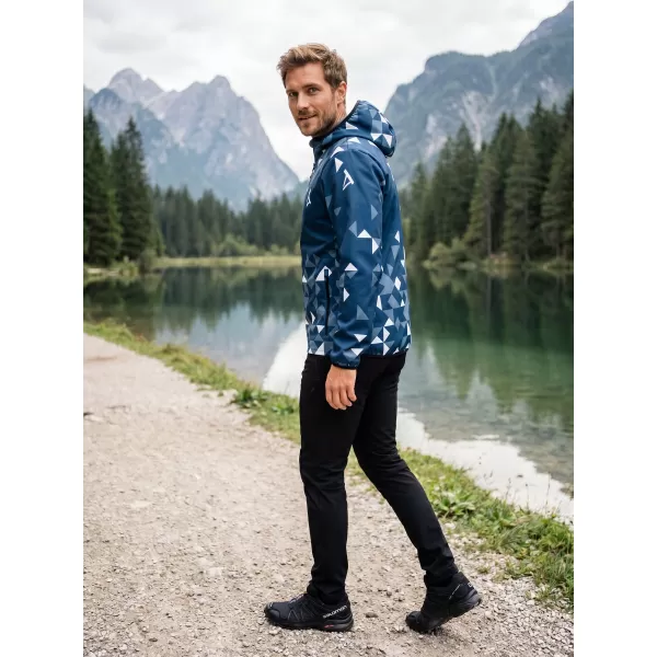  Férfi prémium softshell kabát ALTISPORT VOJ/ALM108JACK01 SÖTÉTKÉK/FEHÉR 