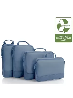 Bőrönd HEYS Ecotex Packing Cube 5 Pc Set KÉK ÓCEÁN