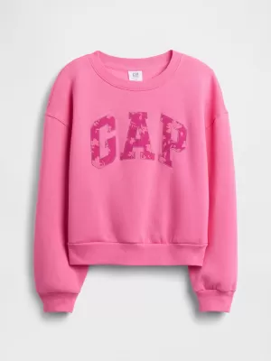 Gyermek pulóver GAP LOGO SWEATSHIRT 797737-02 SZERELMESLEVÉL