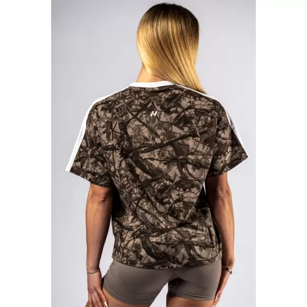  Laza szabású POWER 894 LIGHT BROWN CAMO Nebbia póló 