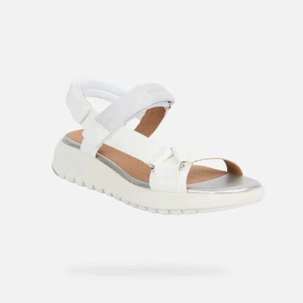  Női szandál GEOX FLEXTRIDE S G013067 FEHÉR 