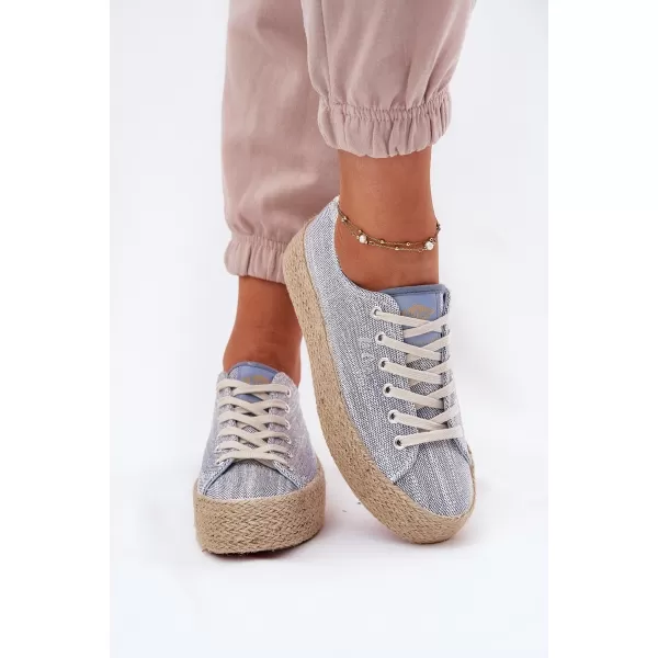  Női tornacipő LEE COOPER LCW-25-02-3284 VILÁGOSKÉK 