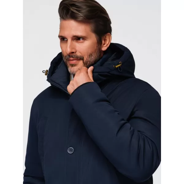  Férfi parka OMBRE OM-JAPJ-0287 SÖTÉTKÉK 