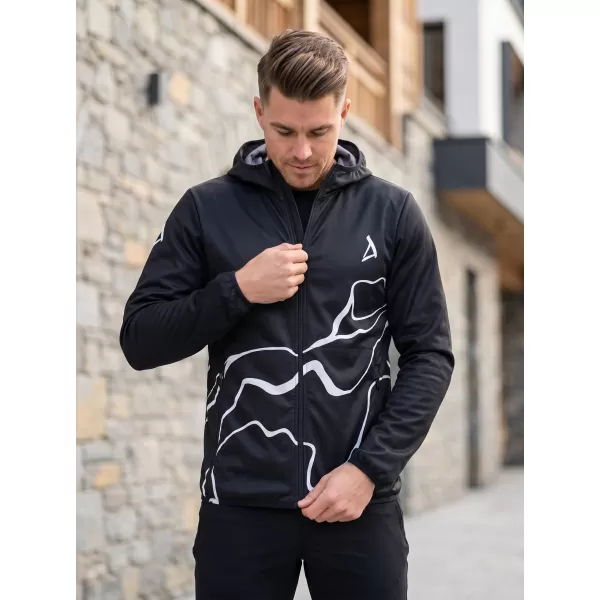  Férfi prémium softshell kabát ALTISPORT VOJ/ALM073JACK01 FEKETE 