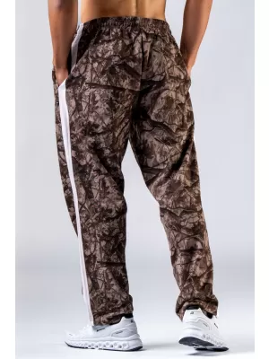Lazított szabású melegítőnadrág POWER 904 LIGHT BROWN CAMO Nebbia